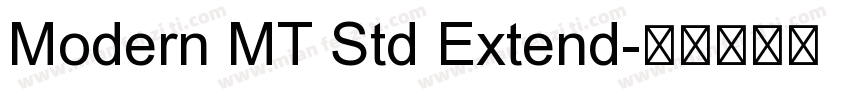 Modern MT Std Extend字体转换